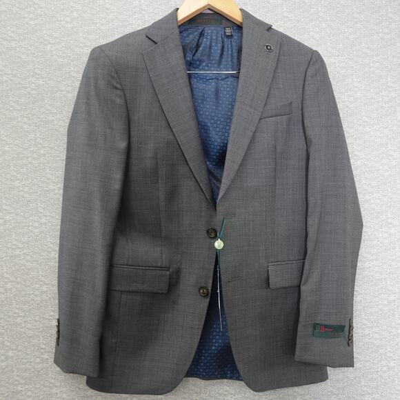 Ted Baker No Ordinary Joe London Gray Suit Jacket 36S & 30S Pants Set - Picture 1 of 16